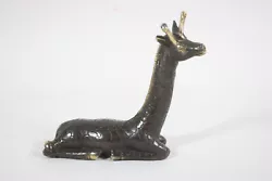 Buy Relying Giraffe Bronze Figure Bronze Sculpture (RE250) • 29.73£