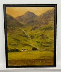 Buy Vintage Glencoe Mountaineer’s Cottage Painting By Mollie Fairgrieve 1978 • 9.99£