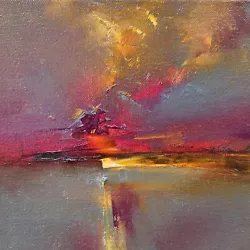Buy Sunset Original Oil Painting On Canvas • 79£