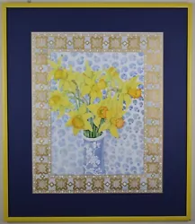 Buy Spring Daffodils. Original Watercolour By Listed Artist Lillian Delevoryas, 1980 • 225£