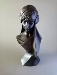 Buy Emmanuel Villanis Stone Black Marble Sculpture Scheherazade • 60£