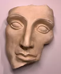 Buy Portrait Plaster Face Mask Cast Modern Wall Art Sculpture • 40£
