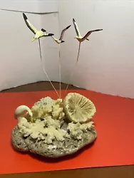 Buy Dried Coral Sculpture With Flying Seagulls Fish Tank Decoration • 20.41£