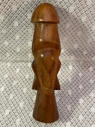 Buy Vintage South Sea Island Hand Carved Wood Figurine With Reverse Phallus ~ Unique • 20.38£