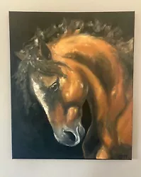 Buy Original Hand-painted Horse Portrait Oil Painting On Canvas • 80£