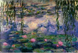 Buy Monet Water Lilies  Canvas 20 X30  Print Wall Art Framed Large Picture Painting • 29£