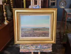 Buy 1940's Swedish Coastal Landscape Oil Painting In Frame - 39 X 29cm • 70£