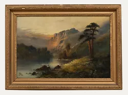 Buy Francis E. Jamieson (1895-1950)  - 1918 Oil, Dusk On The Mountain Lake • 399£