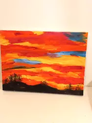 Buy Original Art Local Artist Sunset Signed • 12.23£