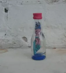Buy Mermaid In Glass Bottle-made From Ocean Twines At Felixstowe Beach ,4 Inch  • 12£
