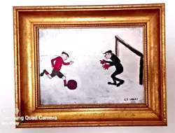 Buy Vintage - Oil Painting - Signed - Football Scene - Good Condition - L.S. Lowry • 495£