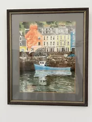 Buy Large Framed Original Watercolour Of Fishing Boat. Signed By Unknown Artist. • 12£