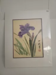 Buy Original Watercolor Of Iris • 12.23£