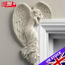 Buy Resin Angel Wings Sculpture Art Handicrafts 3D Home Decor For Garden Office Door • 7.99£