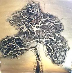 Buy Quintessa Art Metallic Canvas Trees 2/50 No 2 White Gold Finish 50cm X 50cm • 99£