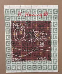 Buy Keith Haring Postal Stamps Sheet And Hand Colored Certificate Of Authenticity • 252.07£