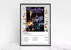 Buy Prince And The Revolution Purple Rain Album Single Cover Poster / Music Gift • 11£