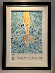 Buy Original David Hockney Offset-Lithograph, Olympic Games Munich • 3,200£