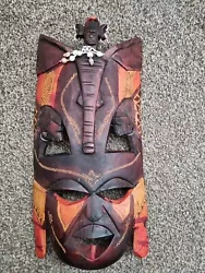 Buy African Art Carving Sculpture Tribal Mask Kenya Rare Mask Approx 42cms • 29.99£