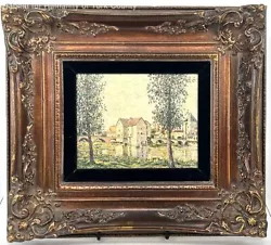 Buy Alfred Sisley Artist Oil Painting Signed Banks Of The Loing Framed • 232.97£