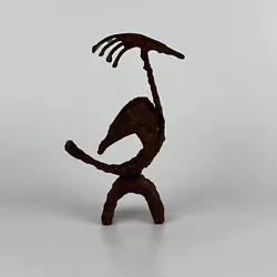 Buy Mid-Century Brutalist Metal Dinosaur/Bird Sculpture In Rust Metal #1 • 174.35£