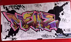 Buy Original Graffiti Tube Map London Art Street Art Hand Painted Sprayed  • 25£