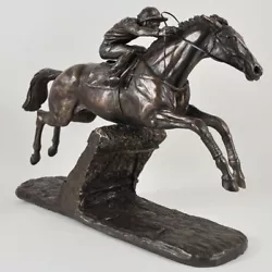 Buy Istabraq By Harriet Glen Cold Cast Bronze Horse And Jockey Sculpture.Large. • 112.50£