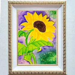 Buy Original Sunflowers Watercolor Painting - Country Landscape, Sunflower Field • 29.36£