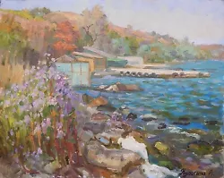 Buy Original Landscape Oil Painting Seascape Ukrainian Artist Signed Art 40 X 50 Cm • 333.94£