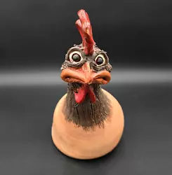 Buy R. Mazi Art Pottery Funny Face Chicken Character Sculpture Hand Made Signed • 53.07£