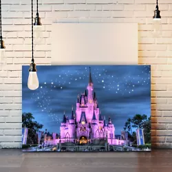 Buy Disney Princess Castle Girl Canvas Wall Art Print Artwork Painting Deep Framed • 14.99£