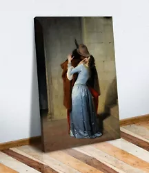 Buy The Kiss CANVAS WALL ART PICTURE PRINT PAINTING Love Romanticism Francesco Hayez • 14.99£
