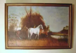Buy Original Oil Painting On Board Of Horses, Painted By J.C. Marriott: 75x49 Cm • 35£