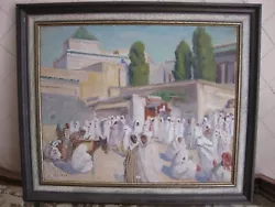 Buy Orientalist Painting Place Au Maroc Signed A. Horel • 295.32£