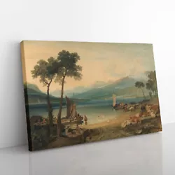 Buy Lake Geneva By Joseph Mallord William Turner Canvas Wall Art Print Framed Decor • 22.95£