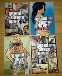 Buy Classic GTA X4 Picture Print Bundle A6 Video Game Art Poster, Free P+p #1 • 4£