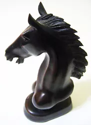 Buy Solid Hardwood - HORSE HEAD Sculpture - Made In Thailand - New • 32.64£