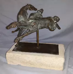 Buy Mid Century Modern Abstract Bronze Sculpture Horse Modernist Vintage • 630.18£