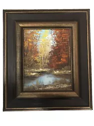 Buy Stevens Signed Oil On Canvas Framed -  River With Forest Surrounding 1972 • 279.58£