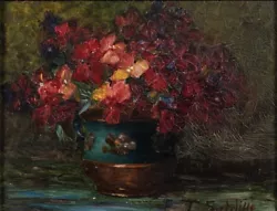 Buy Elisabeth T Sutcliffe (British 1854-1944) Still Life Of Flowers Oil On Board • 165£