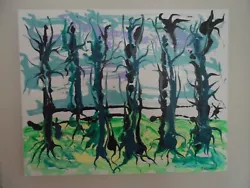 Buy 'Into The Green Woods' Acrylic On Canvas  Original Art Signed  • 125£