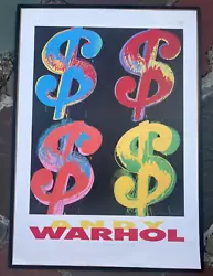 Buy Andy Warhol Estate Rare 1989 1st Ed Litho Print Lrg Framed Poster  $ Signs  1982 • 232.47£