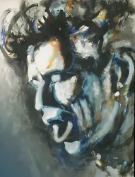 Buy Art Of Ronnie Wood Drummer Charlie Watts Painted In 2002 Poignant  Mounted Print • 12£