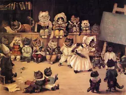 Buy Academy Of Cats : Louis Wain : 1895 : Archival Quality Art Print 13 X19  • 82.11£