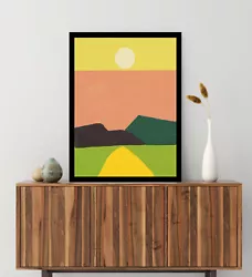 Buy Etel Adnan - Untitled, Giclee Print, Minimalist Abstract Art Landscape Poster • 14.91£
