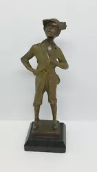 Buy Vintage Miniature Bronze Sculpture Signed By  Chanson  • 226.63£