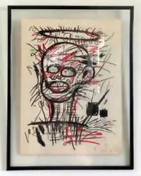 Buy Jean-Michel Basquiat Oil Stick Painting Drawing On Paper • 373.44£