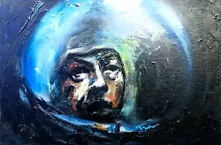 Buy JOHN HURT IN SPACE! Alien 1979 OIL PAINTING 20x30cm Movie Scene Fan Art Canvas • 45£