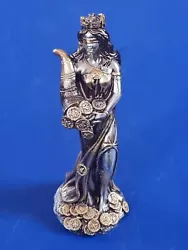 Buy Fortuna Goddess Stature Tyche Ancient Greek Mythology Bronzed Sculpture • 24£