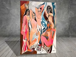 Buy Pablo Picasso Les Demoiselles CUBISM CANVAS PAINTING ART PRINT WALL 472 • 12.88£